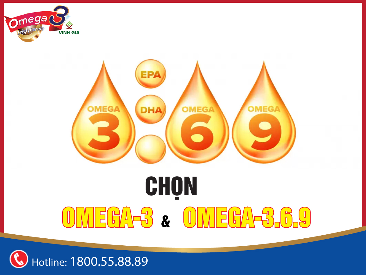 Chọn Omega-3 và Omega-3.6.9