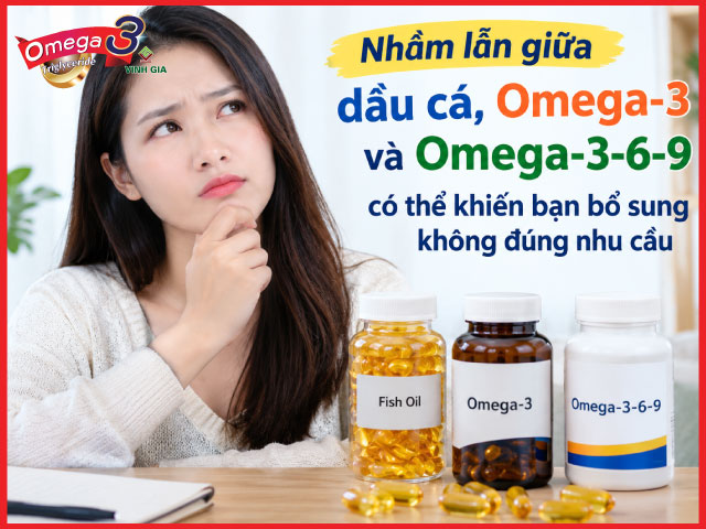 Nhầm lẫn giữa dầu cá, Omega-3 và Omega-3-6-9 có thể khiến bạn bổ sung không đúng nhu cầu
