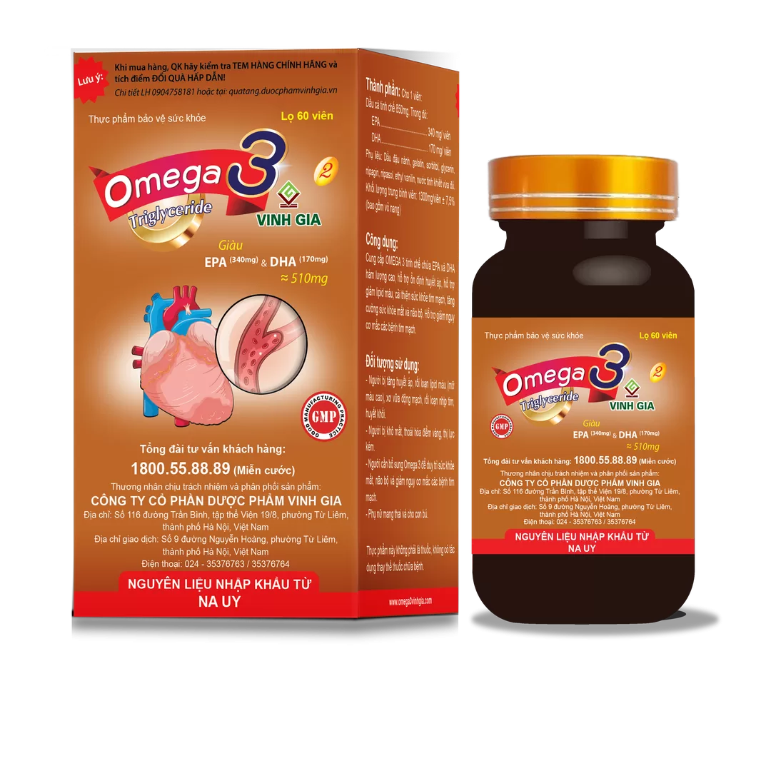Omega 3 Vinh Gia 2 (60 viên)