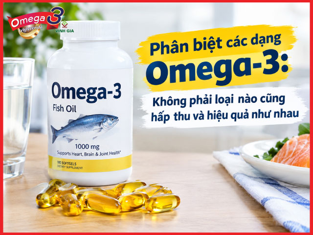 Phân biệt các dạng Omega-3: Không phải loại nào cũng hấp thu và hiệu quả như nhau